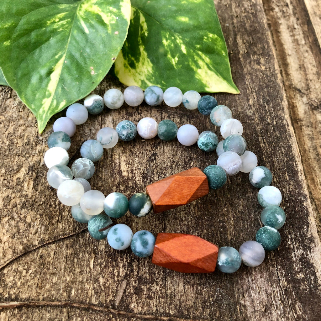 Tree deals agate bracelet