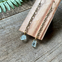 Aquamarine Chain Earrings