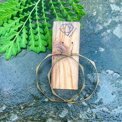 Brass Bangle Hoops